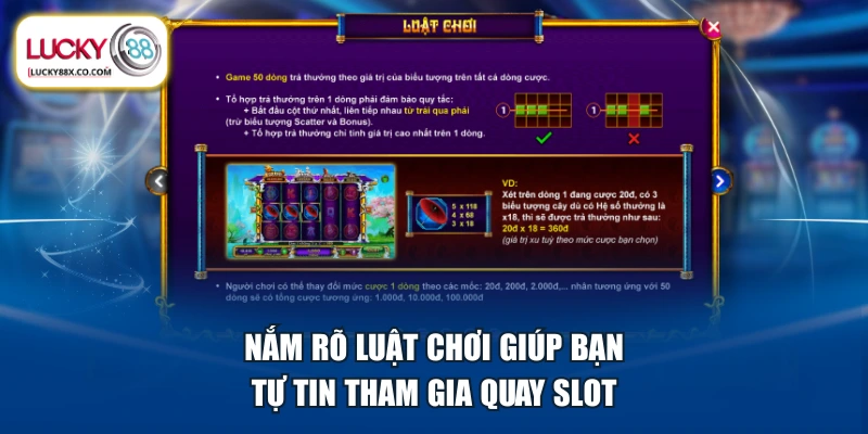 Nắm rõ luật chơi giúp bạn tự tin tham gia quay slot